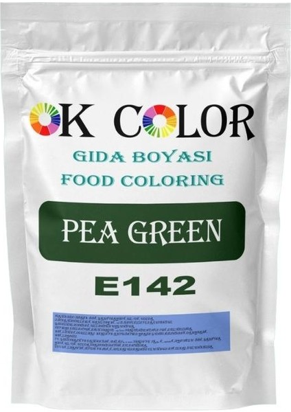 Pea green E142 Yeşil Toz Gıda Boyası 50 gr