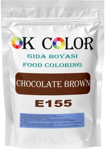 Chocolate Brown E155 Kahverengi Toz Gıda Boyası 10 gr