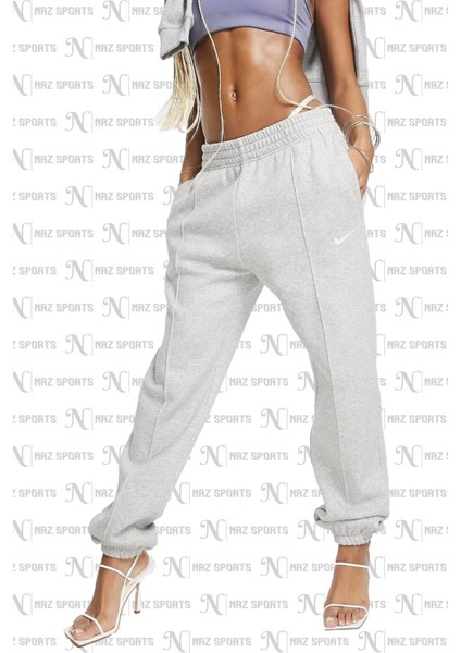 Sportswear Collect.fleece Bol Kesim Gri Kadın Spor Eşofman Altı