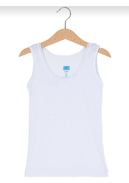 6015 Kız Çocuk Modal Geniş Askılı Atlet 6 Adet