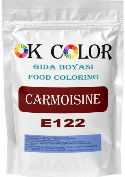 Carmoisine E122 Vişne Kırmızı Toz Gıda Boyası 50 gr