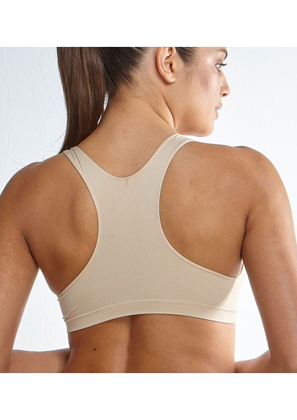 Kadın Dikişsiz Pedli Sporcu Toparlayıcı Ten Büstiyer Südyen EDY125 fiyatları