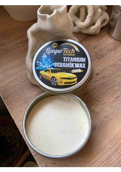 Limpo Tech Limpotech Tıtanıum Seramik Wax 150ML Krem Cila Boya Koruma Sünger