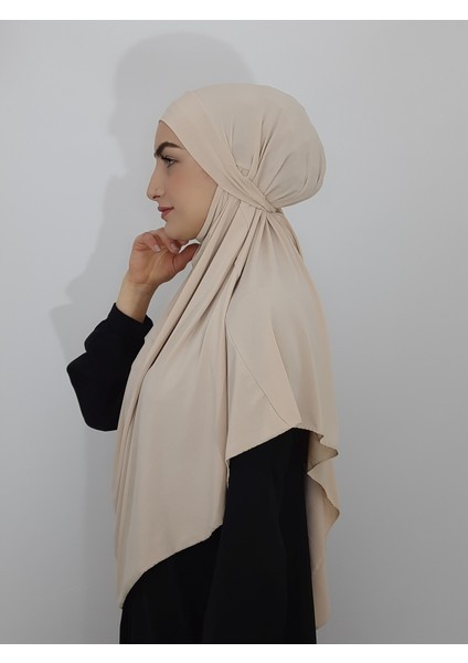 Hazır Sufle Baglamalı Pratık Esarp Khimar Ten Renk