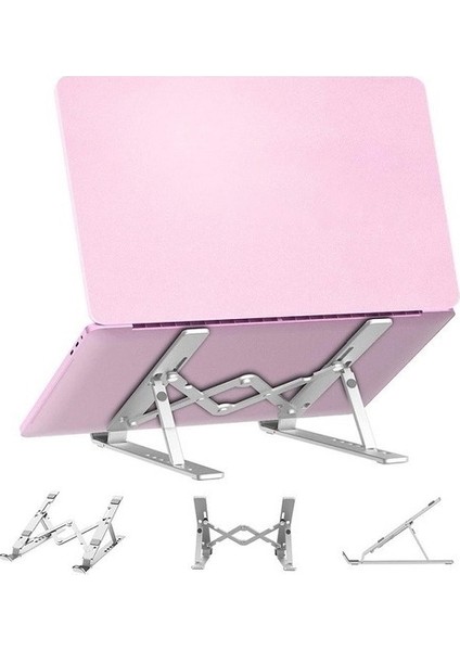 Notebook Laptop Tablet Tutucu Stand Metal Ayarlanabilir Katalanır Taşıma Kılıflı