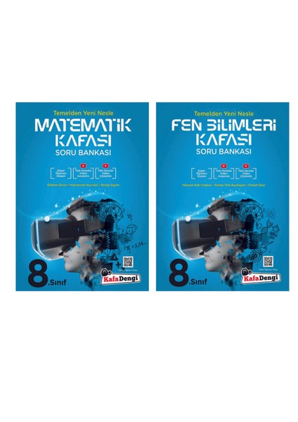 8.Sınıf Matematik ve Fen Bilimleri Kafası Soru Bankası Seti fiyatları