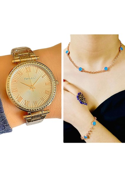 Nazarlıklı Set ve Kadın Kol Saati