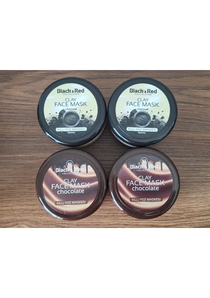 Black Red Killi Yüz Maskesi Kömür + Çikolata - 2+2 Toplam 2 Adet
