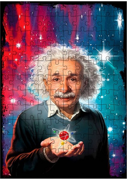 Karizma Tablo Ahşap Mdf Puzzle Yapboz Albert Einstein 120 Parça 25*35 cm