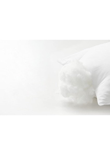Elyaf Dolgulu 2 Adet Silikon Yastık 50X70 cm Pamuk Otel Yastık Beyaz Yumuşak fırsatları