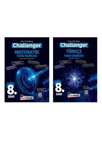 8.Sınıf Challenger Matematik ve Türkçe Soru Bankası Seti