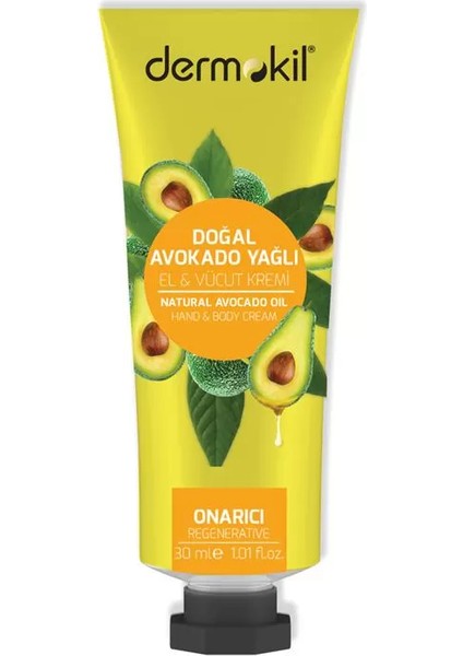 Avokado Yağlı El ve Vücut Kremi 30 ml
