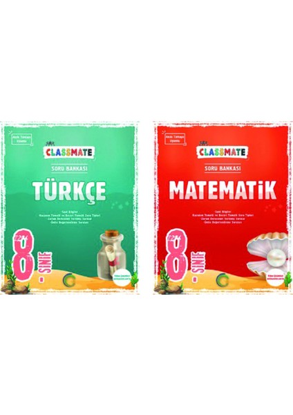 8.Sınıf Güçlendiren Kazanım Denemesi + Okyanus 8.Sınıf Classmate Soru Bankası Türkçe + Matematik Seti