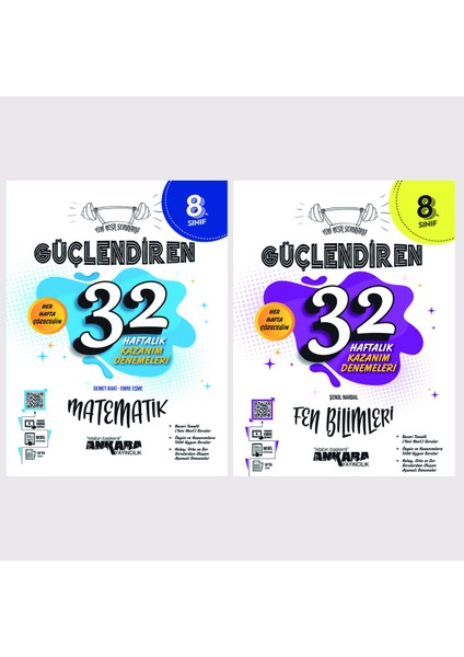 8.Sınıf Güçlendiren Kazanım Denemesi + Okyanus 8.Sınıf Classmate Soru Bankası Matematik + Fen Bilimleri Seti