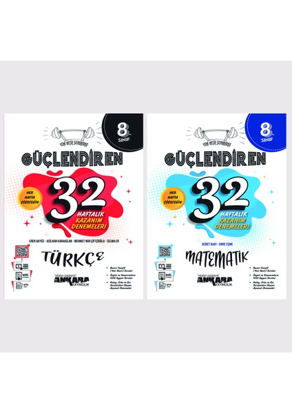 8.Sınıf Güçlendiren Kazanım Denemesi + Okyanus 8.Sınıf Master Denemesi Türkçe + Matematik