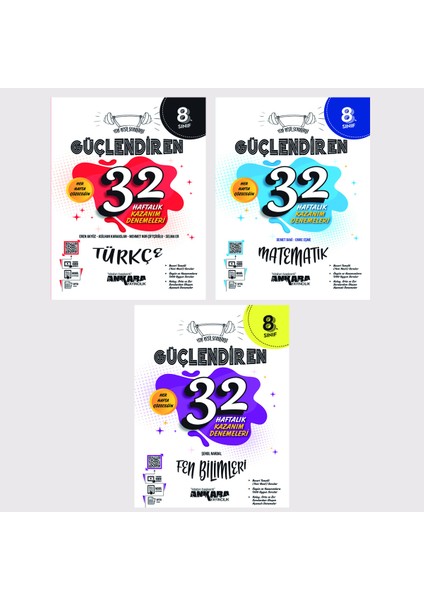 8.Sınıf Güçlendiren Kazanım Denemesi + Okyanus 8.Sınıf Master Denemesi Türkçe + Matematik + Fen Bilimleri