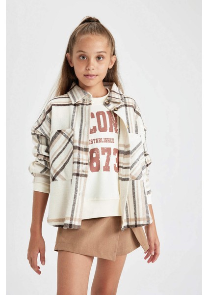 Kız Çocuk Uzun Kollu Gömlek B1912A823AU