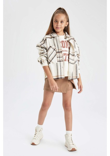 Kız Çocuk Uzun Kollu Gömlek B1912A823AU fiyatları