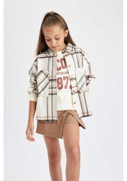 Kız Çocuk Uzun Kollu Gömlek B1912A823AU fırsatları