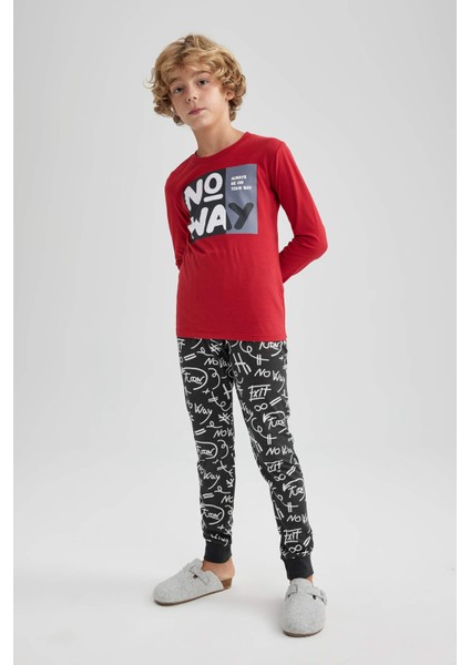 Erkek Çocuk Baskılı Uzun Kollu Pijama Takımı A6726A823AU fiyatları