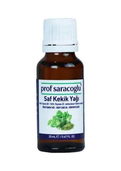 Prof Saraçoğlu Saf Kekik Yağı 20 ml