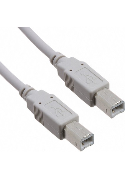 USB 2.0 B Uçlu Erkek - Erkek Kablo 1.8 Metre