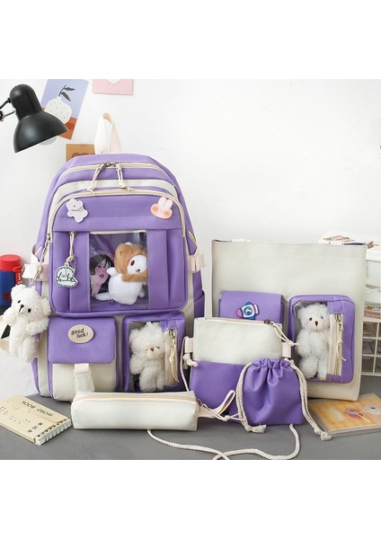 Ortaokul Öğrencileri Için Büyük Kapasiteli Güçlü Beş Parçalı Dayanıklı Sırt Çantası (Yurt Dışından) modelleri