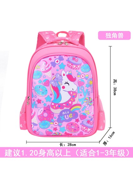 Çocuk Okul Çantası Yeni 1-3 Sınıf Erkek ve Kız Karikatür Ilkokul Öğrencileri Sırt Çantası (Yurt Dışından)