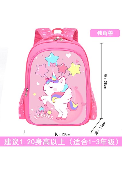 Çocuk Okul Çantası Yeni 1-3 Sınıf Erkek ve Kız Karikatür Ilkokul Öğrencileri Sırt Çantası (Yurt Dışından)