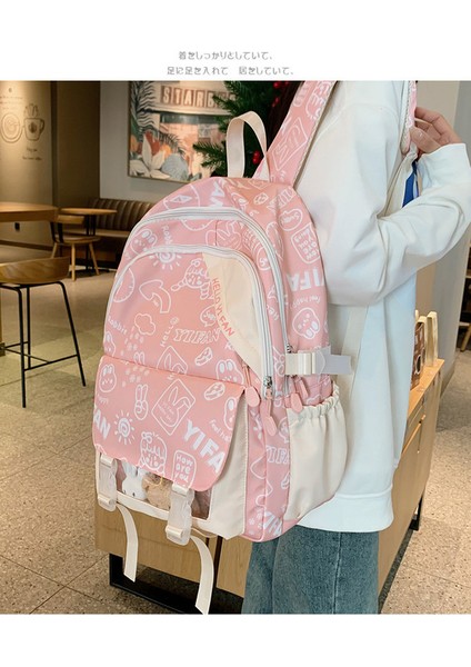 Sevimli Graffiti Sırt Çantası (Yurt Dışından) modelleri