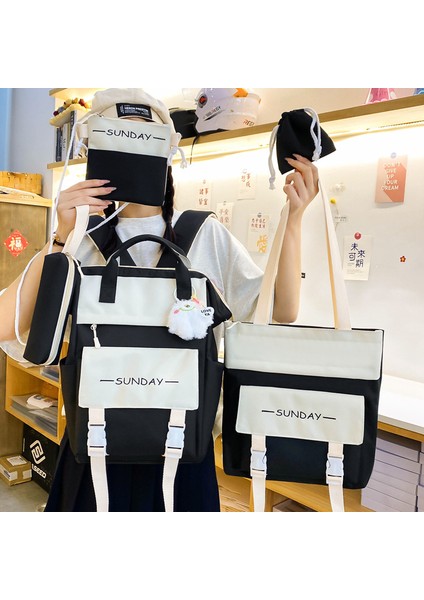 5 Parçalı Büyük Kapasiteli Sırt Çantası (Yurt Dışından) fiyatları