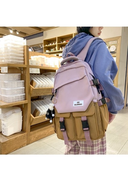 Renk Kontrastı Sırt Çantası (Yurt Dışından) fiyatları