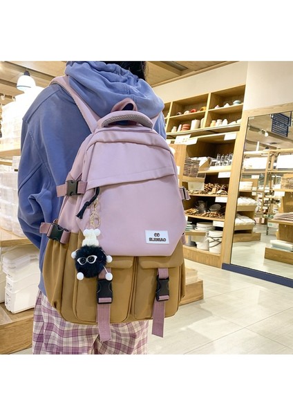 Renk Kontrastı Sırt Çantası (Yurt Dışından) fırsatları