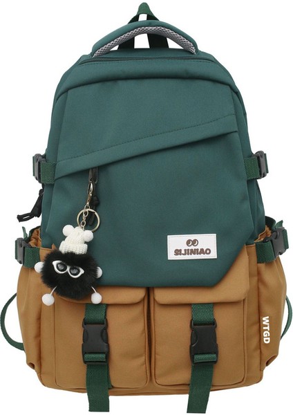 Renk Kontrastı Sırt Çantası (Yurt Dışından)