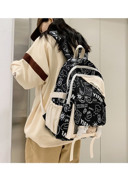 Sevimli Graffiti Sırt Çantası (Yurt Dışından) modelleri