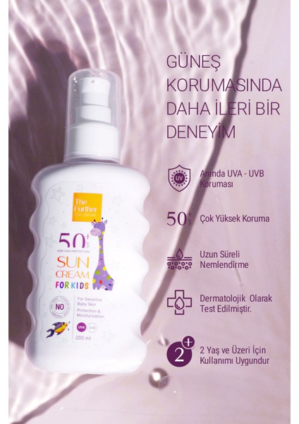 The Further Spf 50+ Faktör Çocuk Güneş Koruyucu Losyon 200 ml