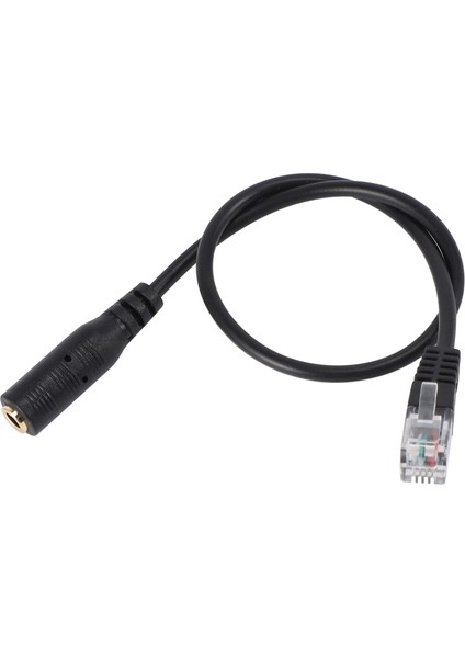 Ofis Telefonu Adaptör Kablosu Için Kulaklık Için Rj9'a 3,5 mm Fiş Jakı (Yurt Dışından)