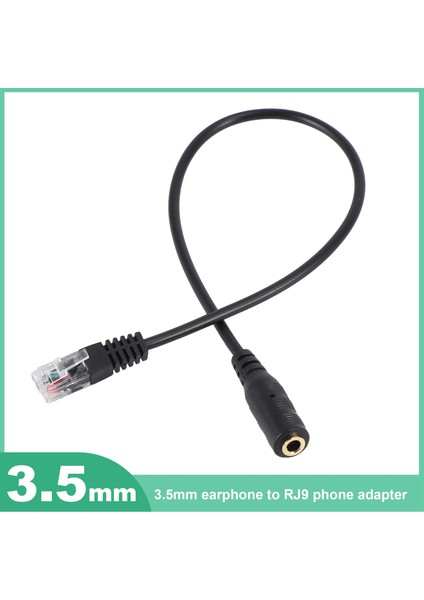 Ofis Telefonu Adaptör Kablosu Için Kulaklık Için Rj9'a 3,5 mm Fiş Jakı (Yurt Dışından) modelleri
