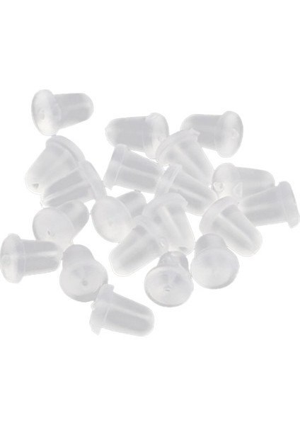 1000'LI Temizle Küpe Arkaları Emniyet Silikon Bullet (Yurt Dışından)