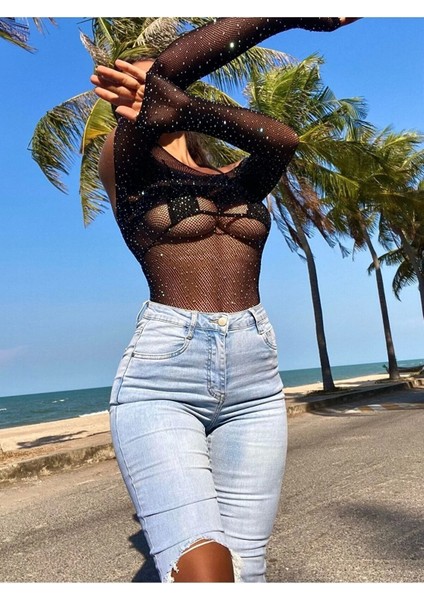 Parlak Taşlı Body Standart indirimleri