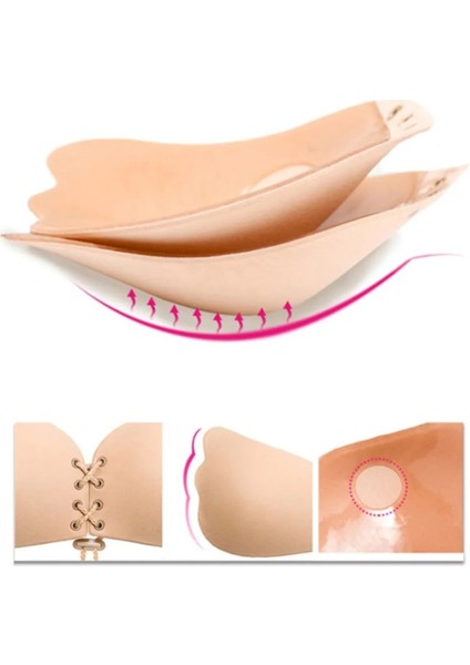 Dolgunlaştırıcı Şekillendirici Yapışkanlı Ten Sütyen 80 modelleri