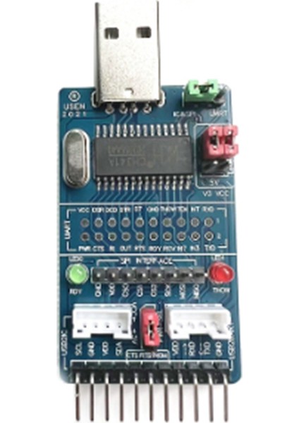 CH341A Usb'den I2C / Iıc / Spı / Uart / Ttl / Isp Adaptörü Epp / Paralel Bağlantı Noktası Dönüştürücü (Yurt Dışından)