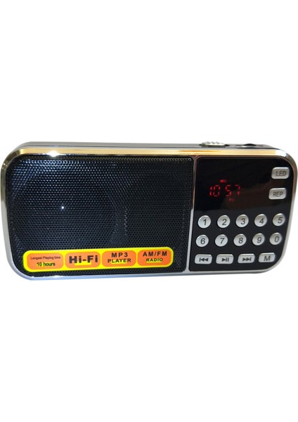 L-088AM Dual Band Şarj Edilebilir Taşınabilir Mini Cep Dijital Otomatik Tarama Am Fm Radyo Alıcısı Mp3 Müzik Ses Çalar Hoparlör (Yurt Dışından)