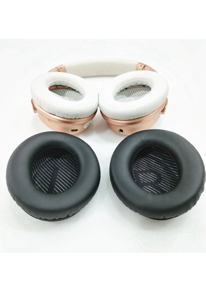 Kulak Yastıkları QC35 QC25 QC15 Ae2 Kulaklık Yedek Kulak Yastıkları Kablosuz Kulaklık Pu Kulaklıklar Siyah + Mavi (Yurt Dışından)