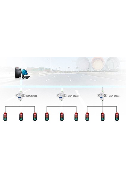 -DR302 Din Raylı Seri RS485'TEN Ethernet Tcp Ip Sunucu Modülüne Ethernet Dönüştürücü Modbus Rtu'dan Modbus Tcp Ünitesine (Yurt Dışından)