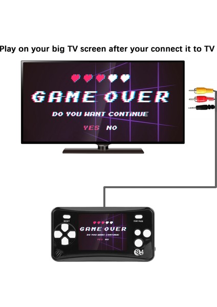 Çocuklar Için Taşınabilir Elde Kullanılır Oyun Konsolu, Atari Sistemi Oyun Konsolları Video Oyunu Oyuncu Büyük Doğum Günü Hediyesi Siyah (Yurt Dışından)