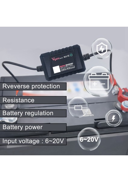 BA100 Araç Akü Test Cihazı 12V Monitör Bluetooth 4.0 Araç Akü Yardımcısı Yüksek Kalite ile Ios ve Android Telefon ile Çalışmak (Yurt Dışından)
