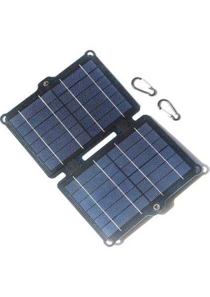 8W 5V Etfe Güneş Panelı Katlanır Şarj Cihazı Açık Taşınabilir Çift USB Ipx6 Su Geçirmez Güneş Katlanır Çanta Cep Telefonu Şarj Cihazı (Yurt Dışından)