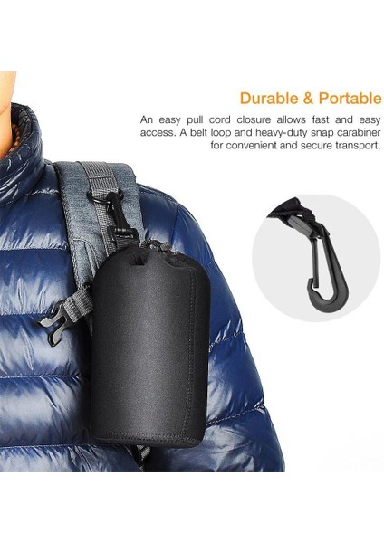 4pcs Kamera Kılıfı Lens Kılıfı Seti Lens Kılıfı Küçük Orta ve Ekstra Dslr Kamera Lens Çantası Kılıfı Darbeye Dayanıklı (Yurt Dışından)