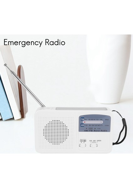 Güneş Enerjili ve El Kranklı Acil Durum Telsizi, Kendinden Enerjili, Pil USB Şarjı Fm/am Radyo LED El Feneri Telefon Şarj Cihazı (Yurt Dışından) fiyatları
